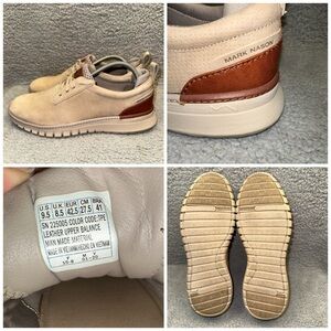 Mark Nason Men's Shoes Beige Size 9.5 Nubuck Leather Neo Casual Landmark Skecher
